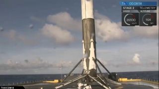 SpaceX Falcon 9 water landing