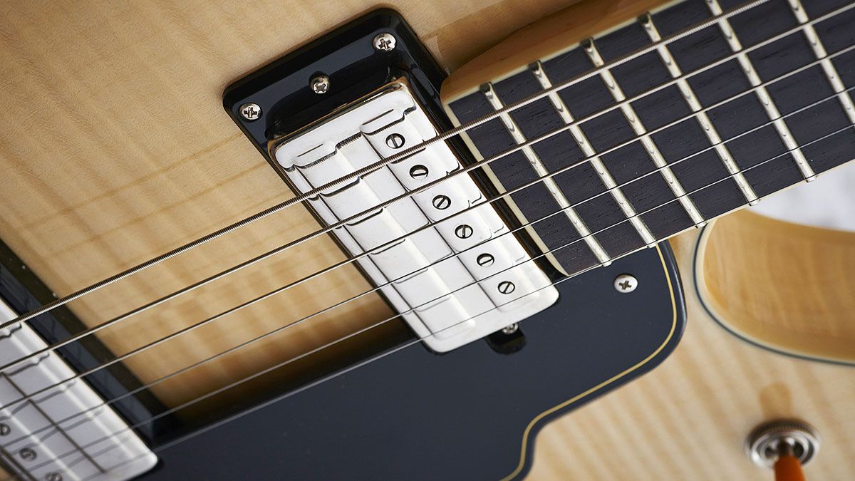 The LB-1 humbuckers are reproductions of the smaller humbuckers used on original Guilds