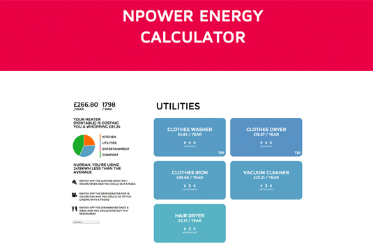 npower energy calculator