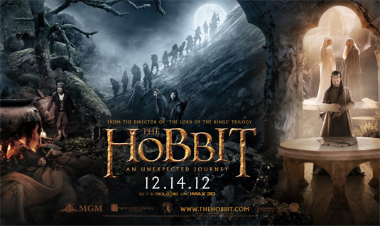 Montage of stills from The Hobbit movie