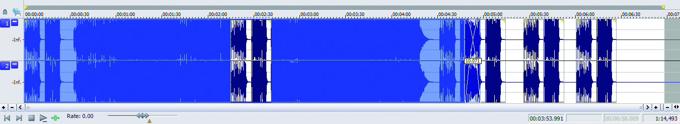 Sound forge event editing