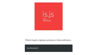 is.js: a useful checking library