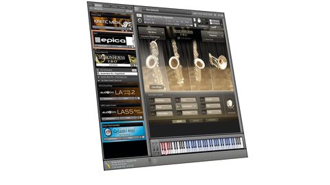 On launch you can choose from a selection of sections or solo instruments