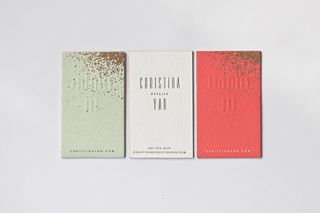 Letterpress business cards: Belinda Love Lee