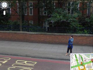 Some faces are clearly viewable on Street View