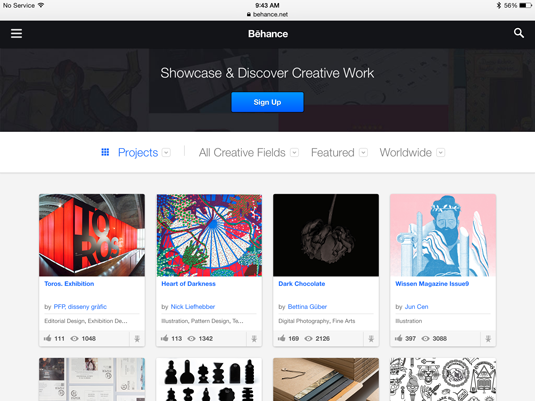 Bēhance (http://behance.net) from Adobe is one of the most popular portfolio sites on the web. It's also a place where employers go to shop
