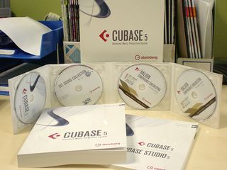 Cubase 5: The boxed version in the flesh.
