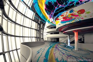 Music venue Sage Gateshead comes to life in-app with paint splats, distortions and lighting effects as you play