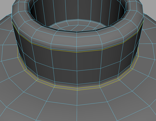 Clean up the geometry by bevelling and adding edge loops