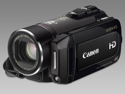 64GB of Flash storage in Canon&#039;s new HF21 camcorder