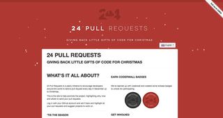 24 Pull Requests - giving back little gifts of code for Christmas