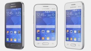 L-R: The Samsung Galaxy Ace 4, Galaxy Young 2 and Galaxy Star 2