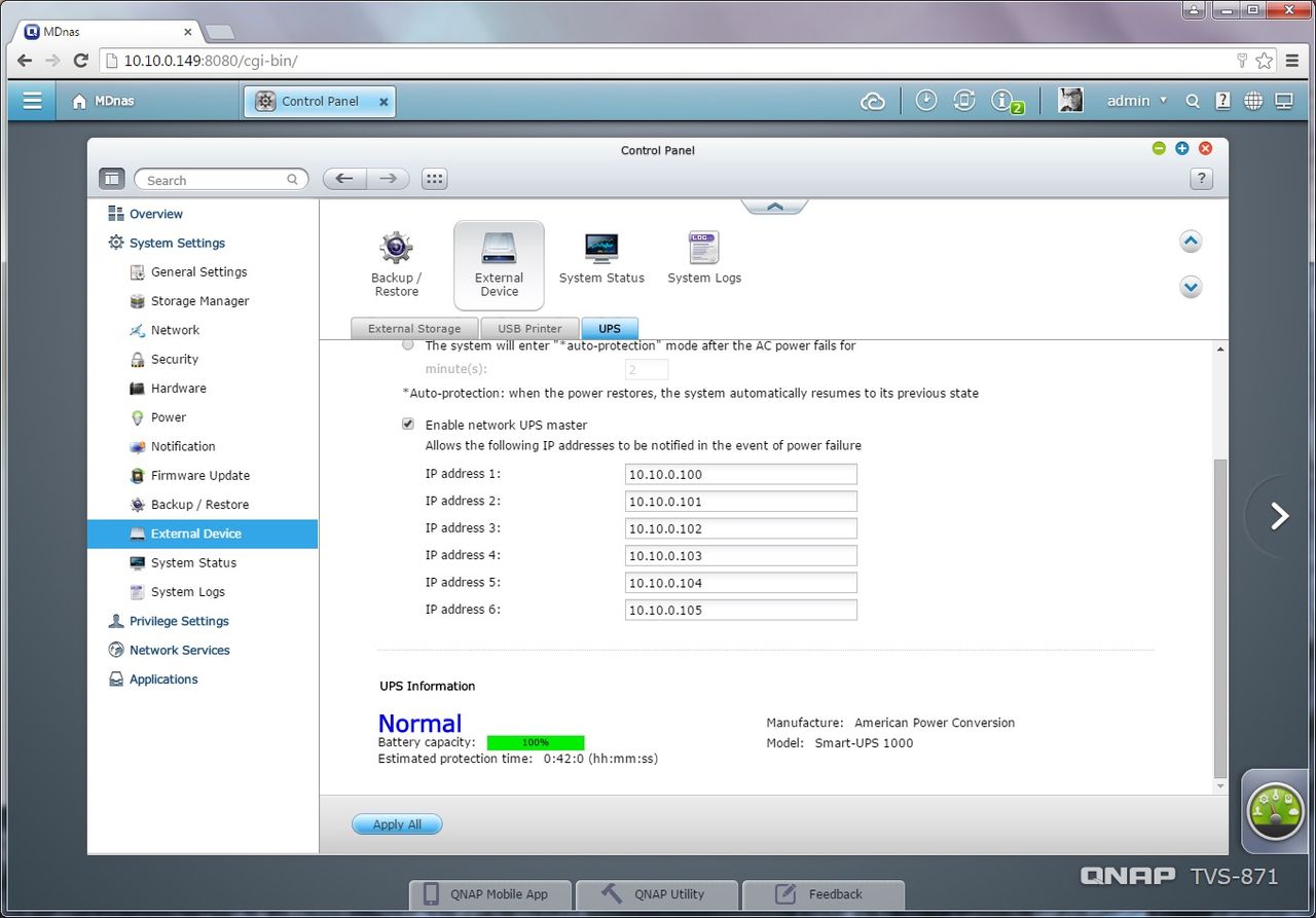 Qnap Tvs 871 Ui 10