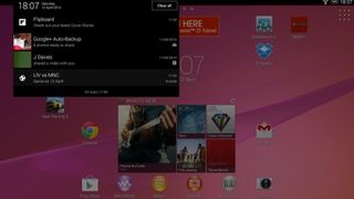 Notifications Sony Xperia Z2 Tablet