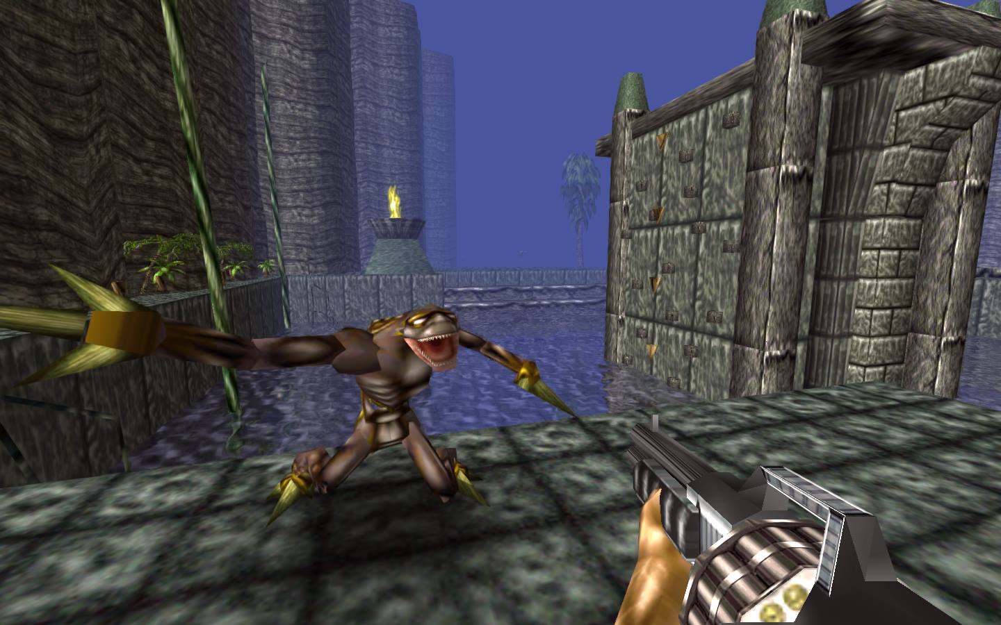 New Turok Dinosaur Hunter Remastered Screens Emerge From The Fog Pc