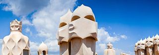 Antoni Gaudi Pedrera chimneys