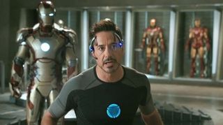 Tony Stark controls Iron Man
