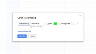 Conditional formatting