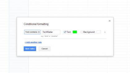 Conditional formatting