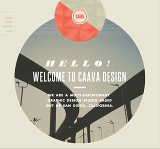 The website draws users in with hints of scrolling animation and parallax functions