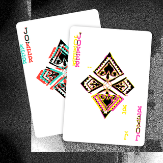 glitch playing cards