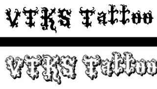Free tattoo fonts: Viks