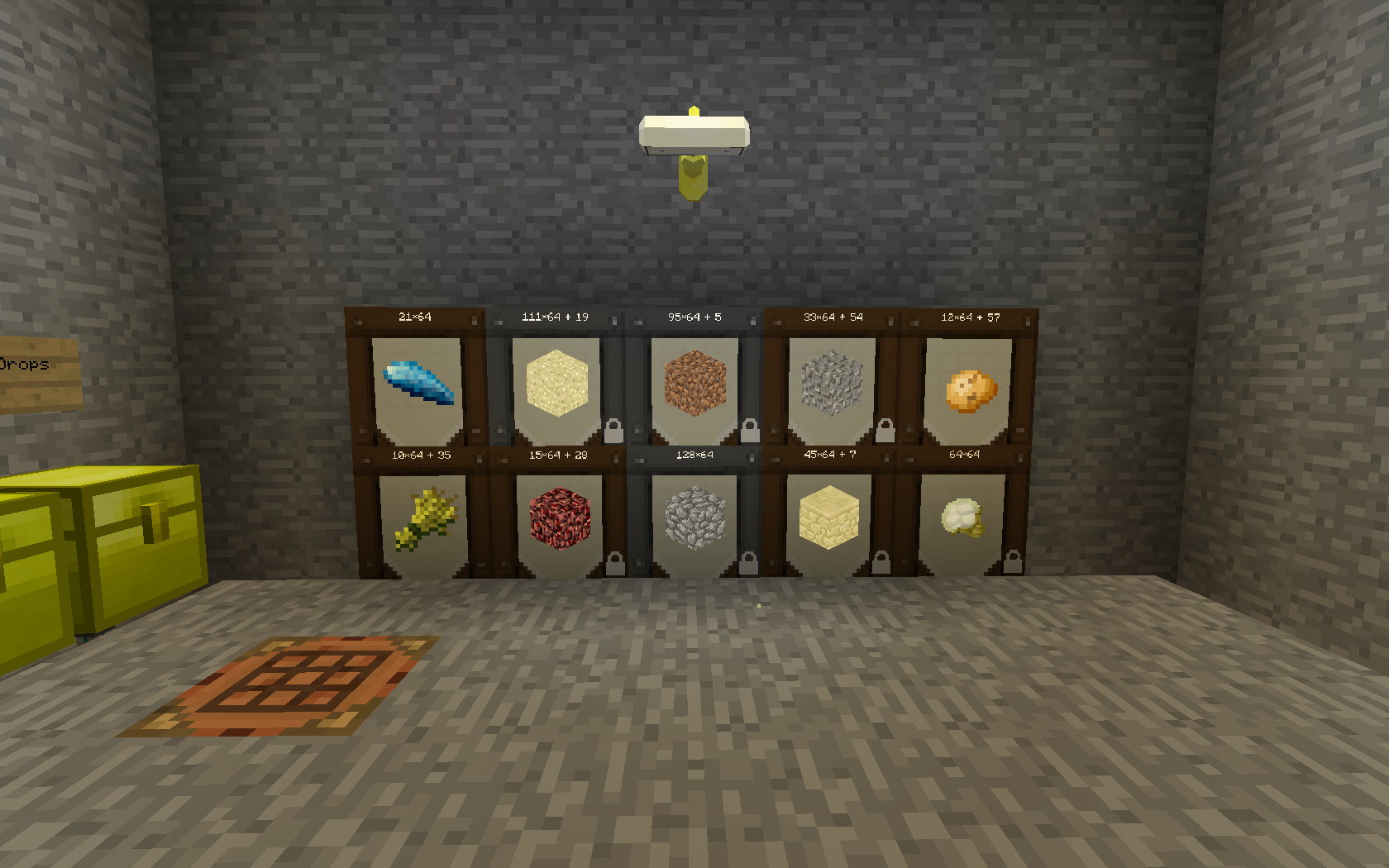 Minecraft mods - Jabba - Wooden chest displaying the items inside