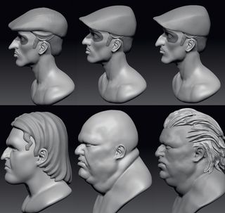 Song used ZBrush’s DynaMesh tool to model the characters and their faces