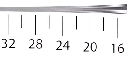 Cropped resolution chart image iso 800