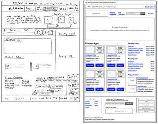 Two wireframes, one project: quick and loose versus tight and detailed