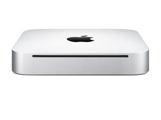 The new Mac mini is 7.7 inches square and 1.4 inches thin.