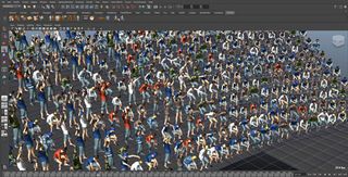 Golaem Crowd proposes a new interactive previzualisation of the crowd simulation