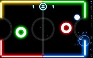 Glow hockey