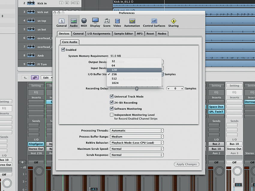 Finishing the mix