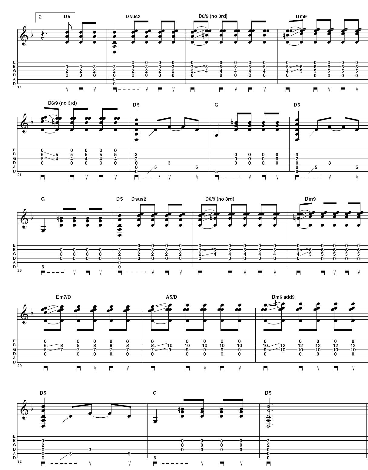 Tab: Play acoustic like Jeff Buckley p2