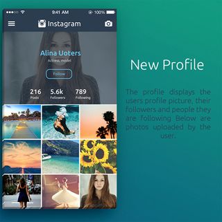 Instagram concept design