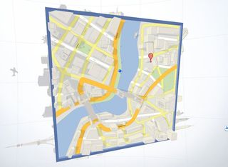 WebGL sites: Google Maps Cube Game