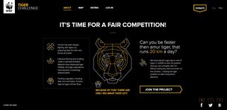 Tiger website homepage