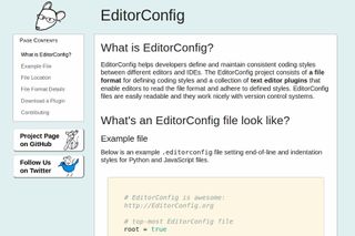 web design tools: EditorConfig