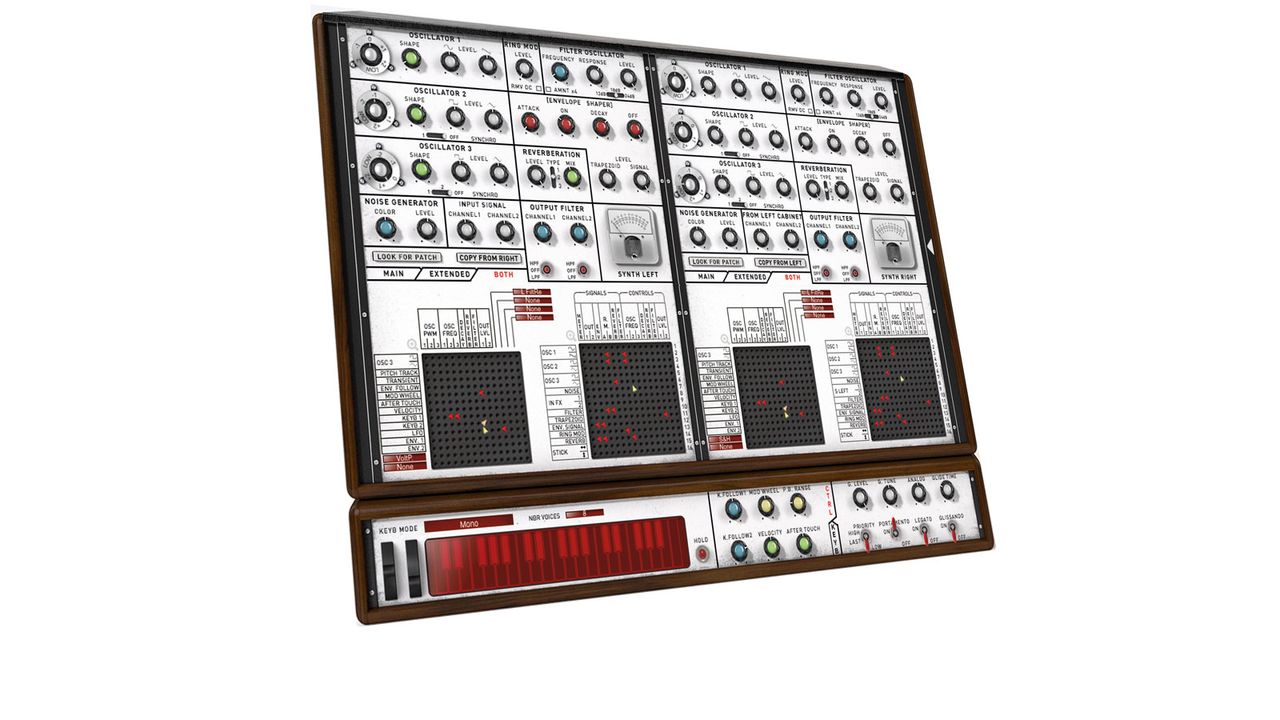 As with the original, there is the synth itself and the routing pin matrix all in the one view