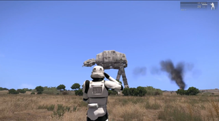 AT-AT Rampages in ARMA 3 Star Wars Mod