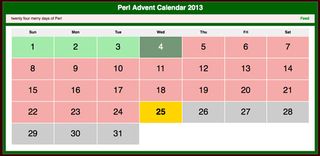 The Perl Advent Calendar has been running since 2000
