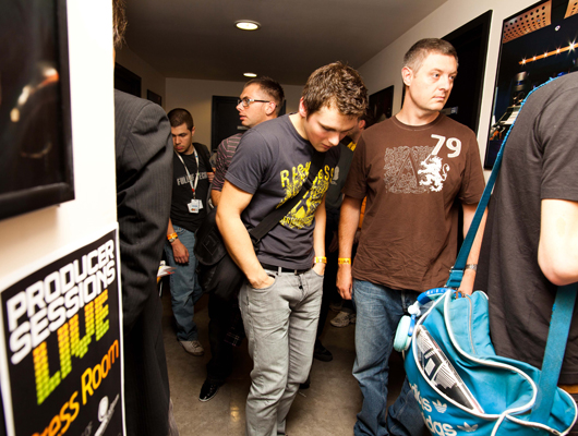 Showgoers throng the corridors of SAE for Producer Sessions Live