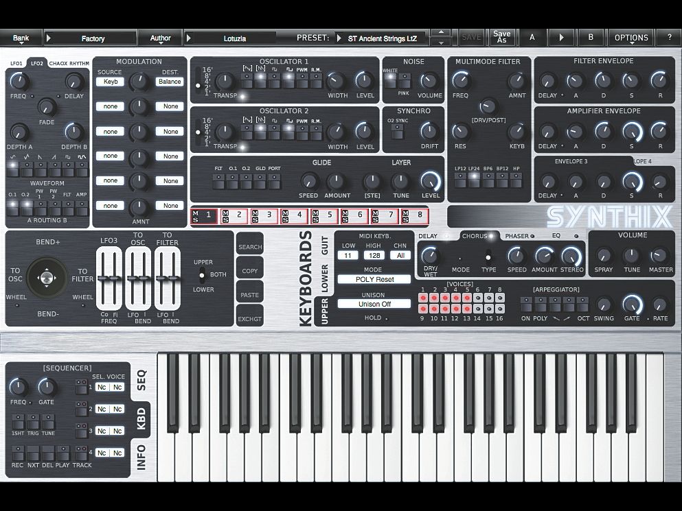 There are many excellent presets onboard the XILS-lab Synthix, although we'd have liked even more.