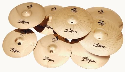The smaller cymbals (14" and 15") are almost splash-like.