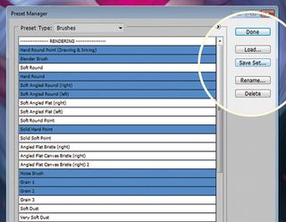 Custom Photoshop brushes