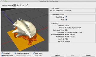 You can now polish and print your 3D model in Photoshop