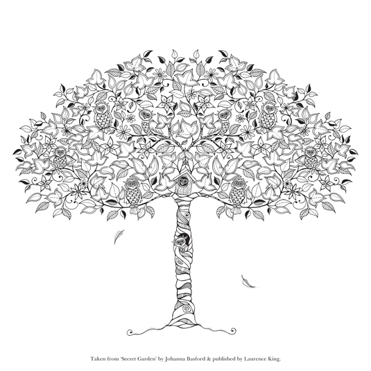 Start your own inky adventure and download this free Secret Garden illustration today