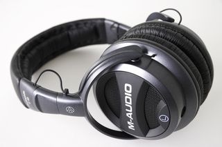 M-Audio claims that its new Q40 headphones can emulate the experience of using studio monitors