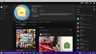 Xbox app on Windows 10